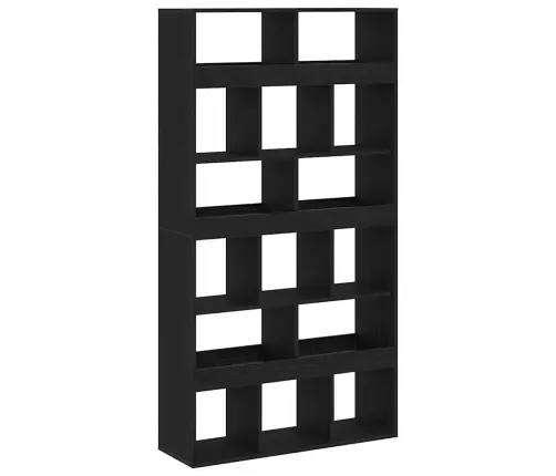 Knygų Lentyna 2 Pcs Juoda Ąžuolo 100 X 33 X 187.5 Cm