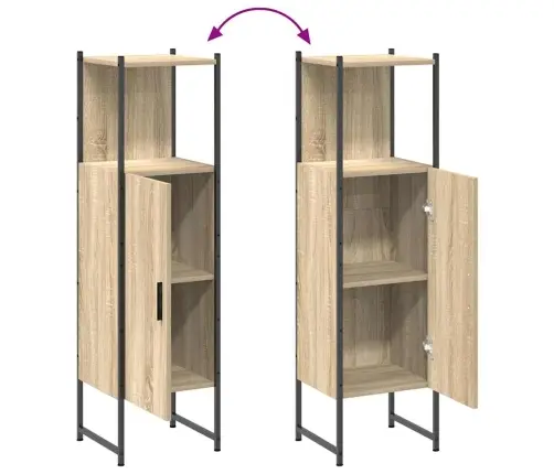 3 Gab. Vannas Istabas Mēbeļu Komplekts Gaišais Ozols Vidaxl