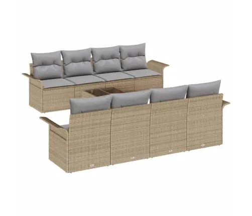 Aia Diivanikomplekt 9 Pcs Beež Polürooster