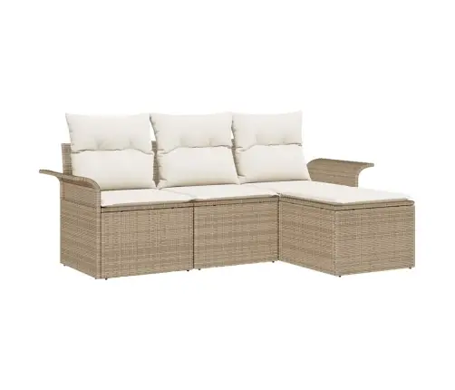 Aia Diivanikomplekt 4 Pcs Beež 55 X 55 X 37Cm Polürotang Aia Diivanikomplekt 4 Pcs Beež 55 X 55 X 37Cm Polürotang