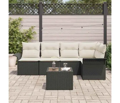 5 Sēdvietu Dārza Dīvānu Komplekts Ar Spilveniem Brūns Poliratanā Vidaxl