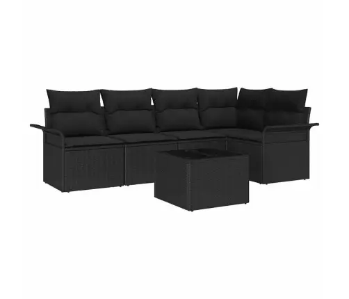 Sodo Sofų Rinkinys Su Pagalve 6 Pcs Poliratanas