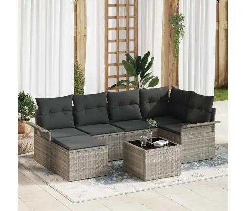 Aia Diivanikomplekt Padjaga 7 Pcs Helehall Polürooster