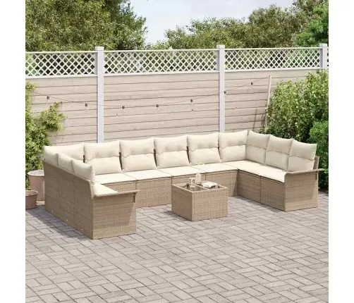 Aia Diivanikomplekt Padjaga 11 Pcs Beež Polürooster