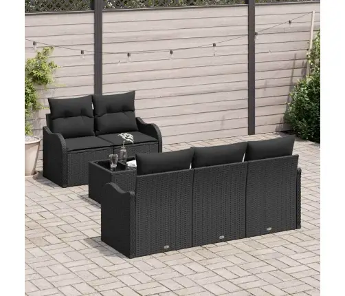 Aia Diivanikomplekt Must Polürotang