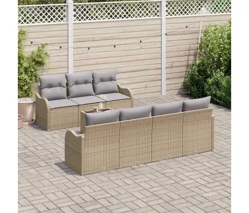 Aia Diivanikomplekt Beež 55 X 55 X 37 Cm Polürotang