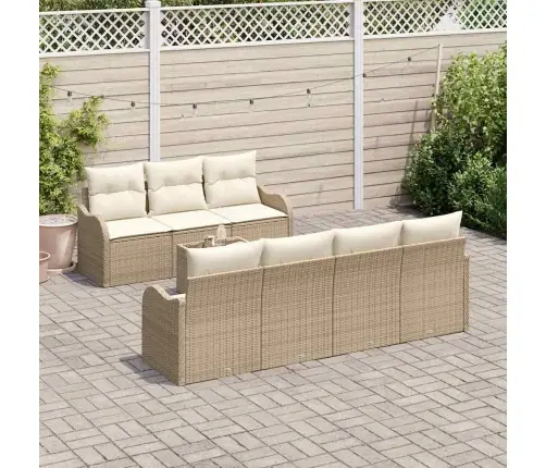 Aia Diivanikomplekt Beež 55 X 55 X 37 Cm Polürotang