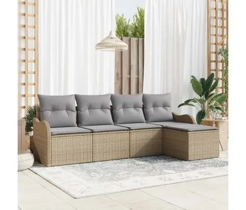 Aia Diivanikomplekt 5 Pcs Beež Polürotang