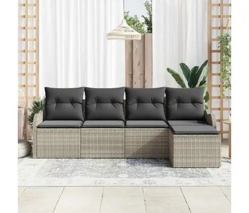 Aia Diivanikomplekt 5 Pcs Helehall Polürotang