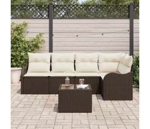 5 Gabalu Dārza Dīvānu Komplekts Ar Spilveniem Pelēkā Poli Rotangpalma Vidaxl