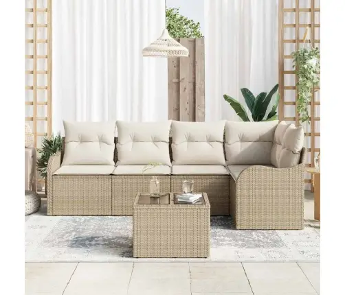 Aia Diivanikomplekt Padjaga 6 Pcs Beež Polürooster