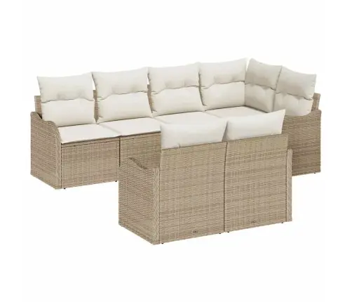 Sodo Sofų Rinkinys Smėlio Poliratanas