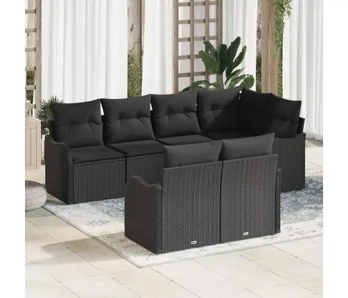 Aia Diivanikomplekt Must Polürotang