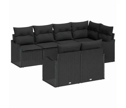 Aia Diivanikomplekt Must Polürotang