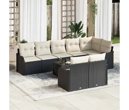 Aia Diivanikomplekt Must Polürotang