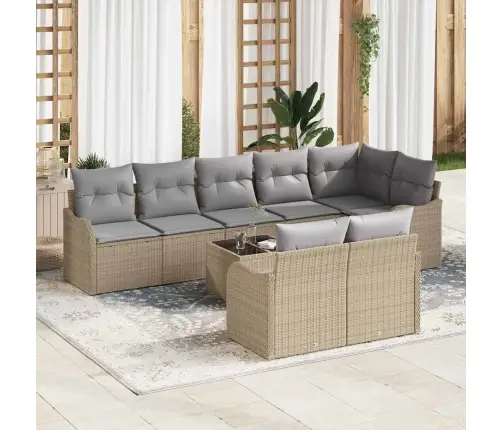 Aia Diivanikomplekt 9 Pcs Beež Polürotang