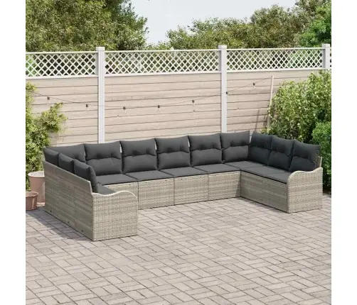 Aia Diivanikomplekt 10 Pcs Helehall Polürotang