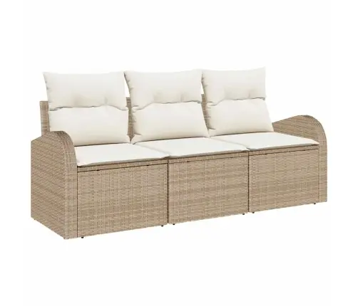 Sodo Sofų Rinkinys Smėlio Poliratanas