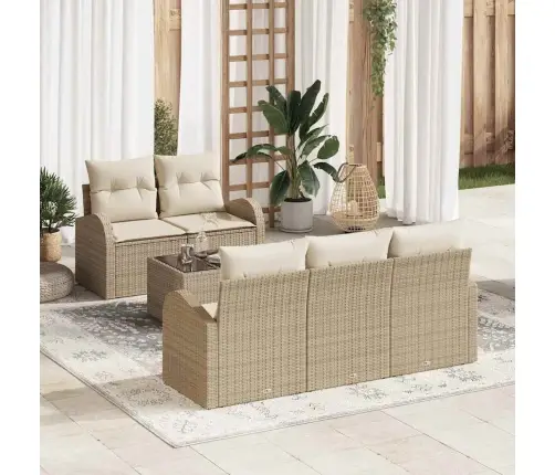 Aia Diivanikomplekt 6 Pcs Beež 55 X 55 X 37 Cm Polürooster Aia Diivanikomplekt 6 Pcs Beež 55 X 55 X 37 Cm Polürooster