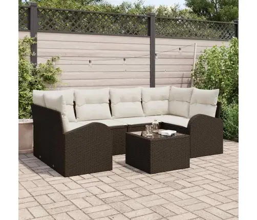 Aia Diivanikomplekt Pruun 55 X 55 X 37 Cm Polürotang