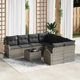 Aia Diivanikomplekt 9 Pcs Hall Ja Tume Hall 55 X 55 X 37 Cm