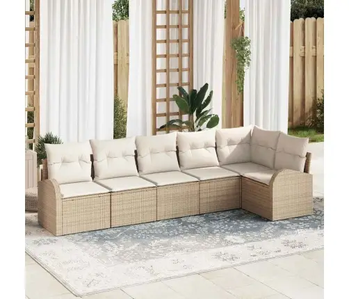 Aia Diivanikomplekt Padjaga 6 Pcs Beež Polürooster