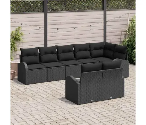 Sodo Sofų Rinkinys 8 Pcs Poliratanas