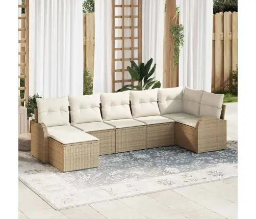 Aia Diivanikomplekt Padjaga 7 Pcs Beež Polürooster