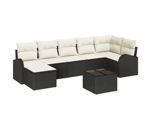 Aia Diivanikomplekt Padjaga 8 Pcs Must Polürooster