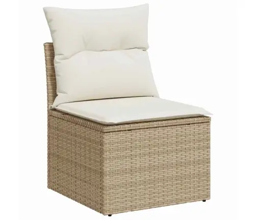 Sofos Komplektas 3 Pcs Smėlio Poliratanas