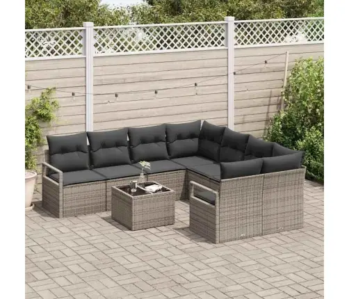 Diivanikomplekt Padjaga 9 Pcs Hall Polürotang