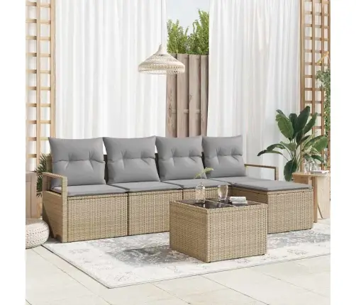 6 Gabalu Dārza Dīvānu Komplekts Ar Spilveniem Melnā Poli Rotangpalma Vidaxl