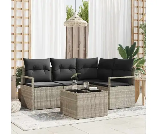 Diivanikomplekt 5 Pcs Helehall Polürotang