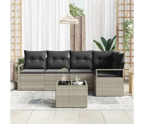 Diivanikomplekt Padjaga 6 Pcs Helehall Polürotang