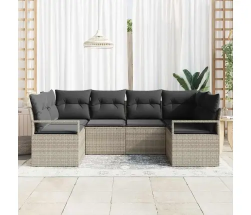 Diivanikomplekt Padjaga 6 Pcs Helehall Polürotang