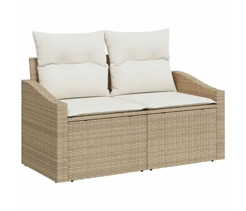 Sodo Sofų Rinkinys 6 Pcs Bežinė Ir Kreminė 55 X 55 X 37 Cm