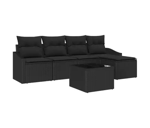 6 Gabalu Dārza Dīvānu Komplekts Ar Spilveniem Pelēkā Polietilēna Rotangā Vidaxl