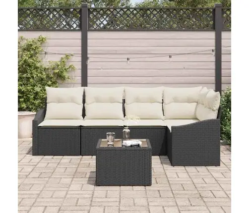 5 Daļu Dārza Dīvānu Komplekts Ar Spilveniem Brūnā Poli Rattānā Vidaxl