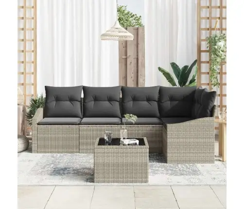 Diivanikomplekt Padjaga 6 Pcs Helehall Polürotang