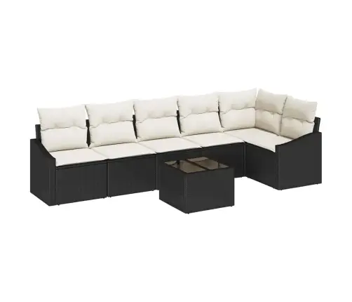 Aia Diivanikomplekt 7 Pcs Must Polürooster