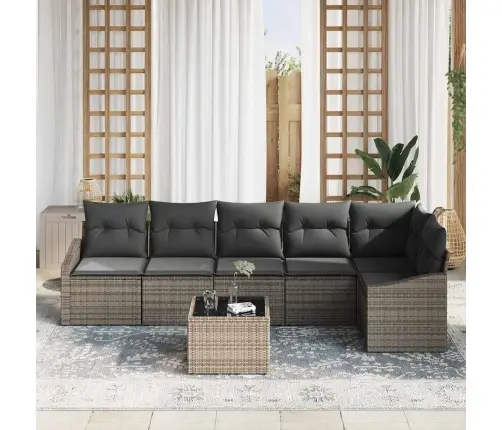 Diivanikomplekt Padjaga 7 Pcs Hall Polürotang