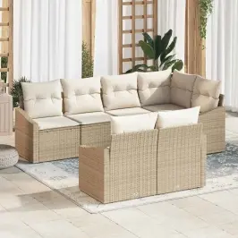 Aia Diivanikomplekt 7 Pcs Beež Polürooster