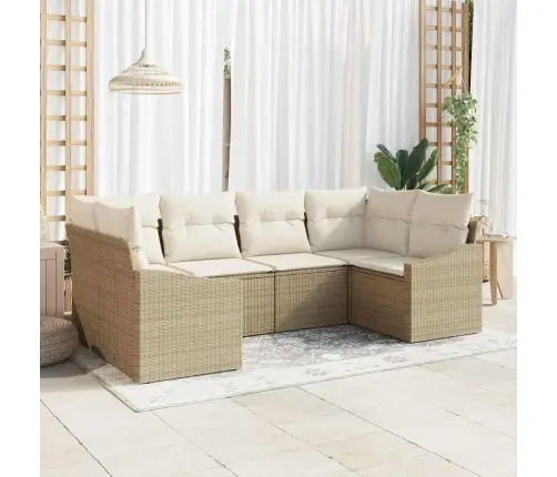 Aia Diivanikomplekt 6 Pcs Beež Polürooster