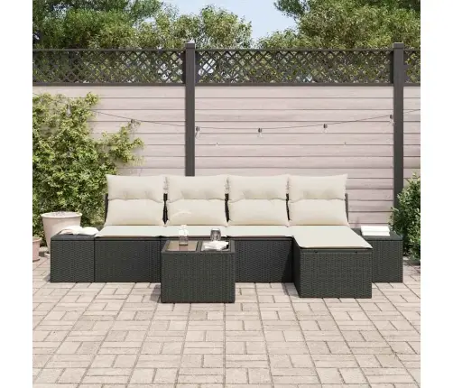 5 Daļu Dārza Dīvānu Komplekts Ar Spilveniem Brūna Poli Rotangpalma Vidaxl