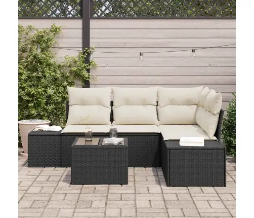 4 Gabalu Dārza Dīvānu Komplekts Ar Spilveniem Brūnā Polietilēna Rotangpalma Vidaxl