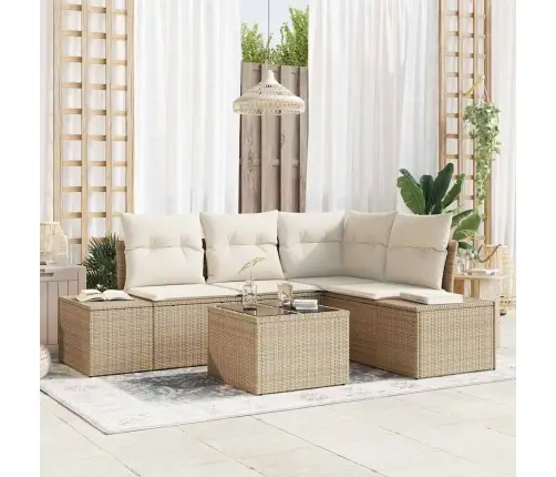 5 Gab. Dārza Dīvānu Komplekts Ar Spilveniem Brūnā Poli Rotangpalma Vidaxl