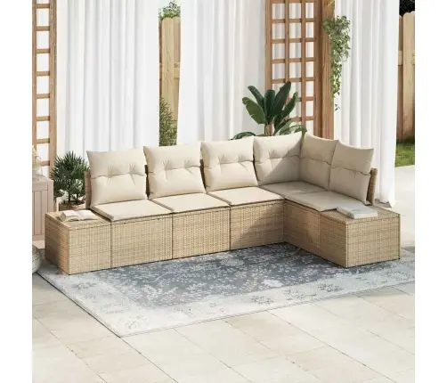 Aia Diivanikomplekt 5 Pcs Beež Polürotang