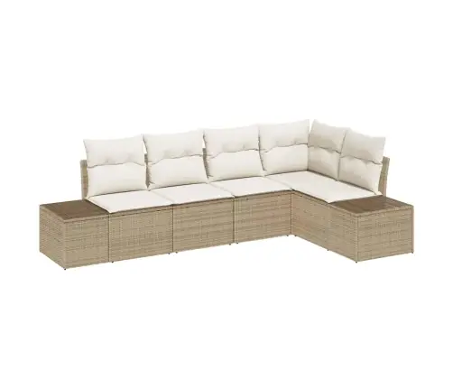 Aia Diivanikomplekt 5 Pcs Beež Polürotang