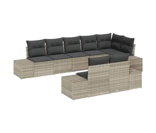 Aia Diivanikomplekt Padjaga 8 Pcs Helehall Polürotang