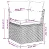Dārza Dīvānu Komplekts 8 Pcs Bēša 319 X 209 X 85 Cm Pe Rotangs Vidaxl
